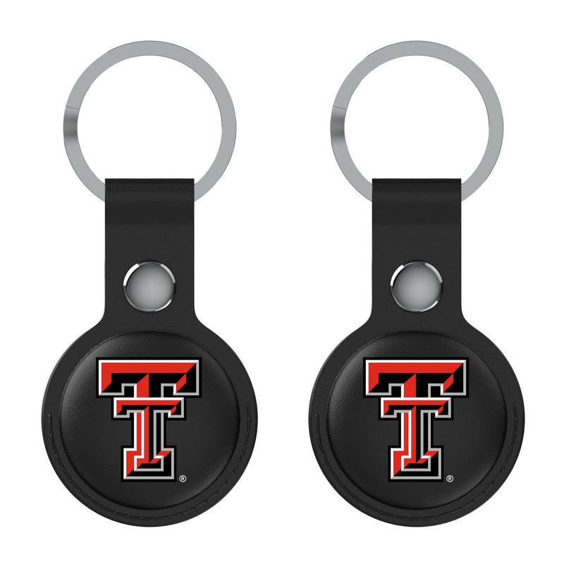 Texas Tech Red Raiders Insignia AirTag Black Airtag Holder 2-Pack Flat.Jpg