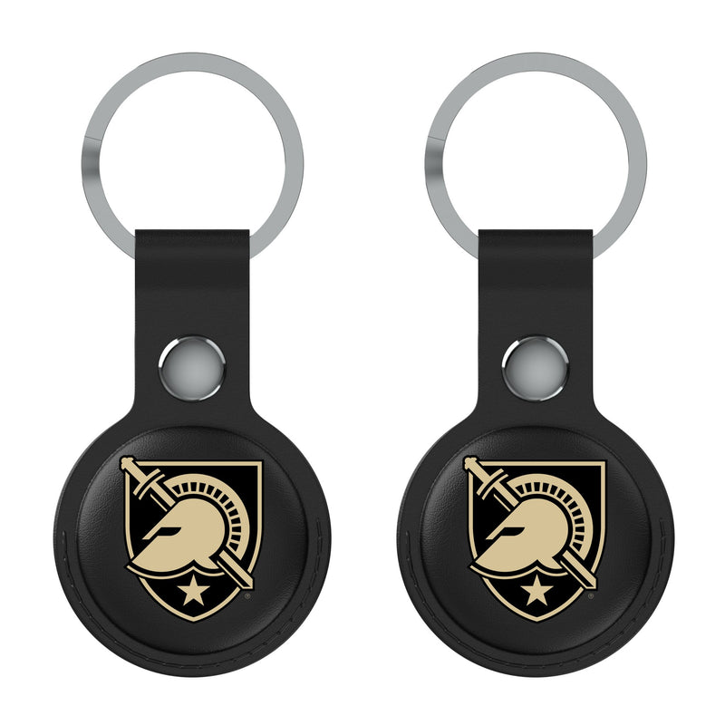 United States Military Academy Black Knights Insignia AirTag Black Airtag Holder 2-Pack Flat.Jpg