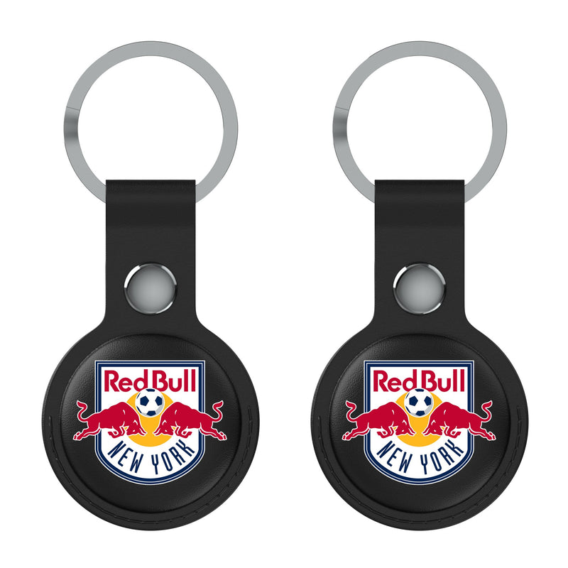 New York Red Bulls  Insignia AirTag Black Airtag Holder 2-Pack Flat.Jpg