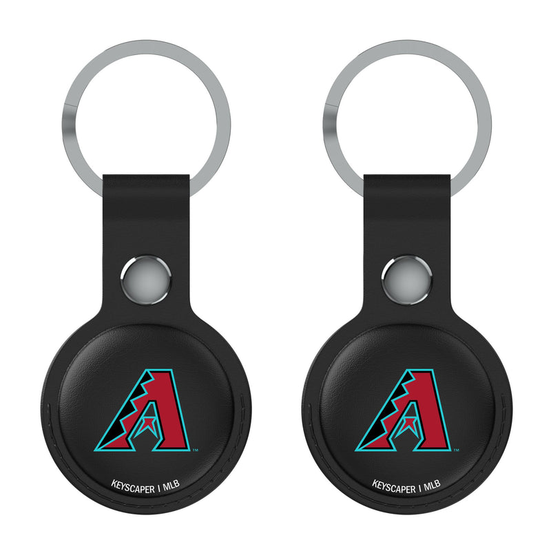 Arizona Diamondbacks Insignia AirTag Black Airtag Holder 2-Pack Flat.Jpg