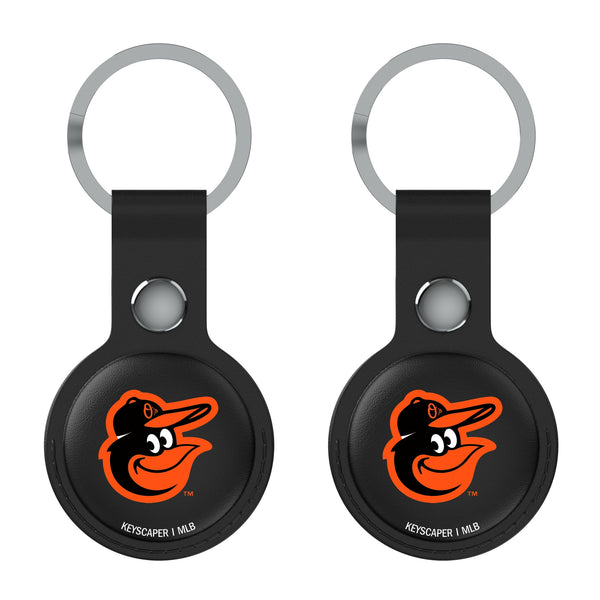 Baltimore Orioles Insignia AirTag Black Airtag Holder 2-Pack Flat.Jpg