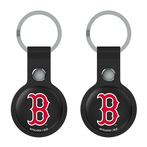 Boston Red Sox Insignia AirTag Black Airtag Holder 2-Pack Flat.Jpg