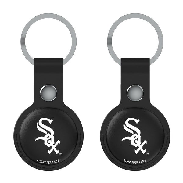 Chicago White Sox Insignia AirTag Black Airtag Holder 2-Pack Flat.Jpg