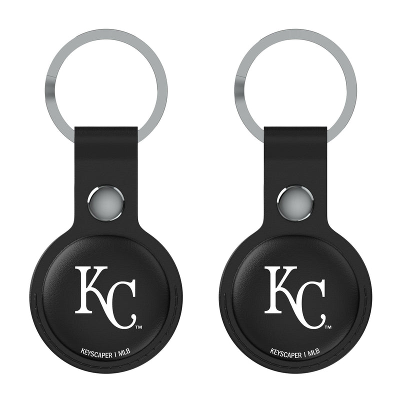 Kansas City Royals Insignia AirTag Black Airtag Holder 2-Pack Flat.Jpg