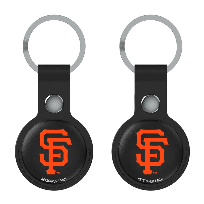 San Francisco Giants Insignia AirTag Black Airtag Holder 2-Pack Flat.Jpg