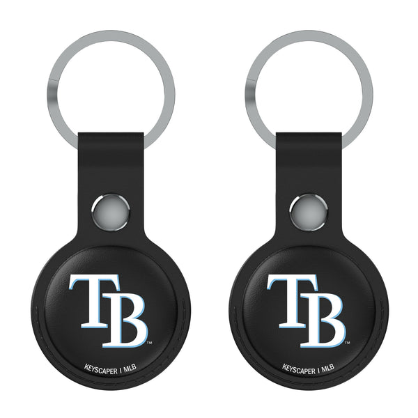 Tampa Bay Rays Insignia AirTag Black Airtag Holder 2-Pack Flat.Jpg