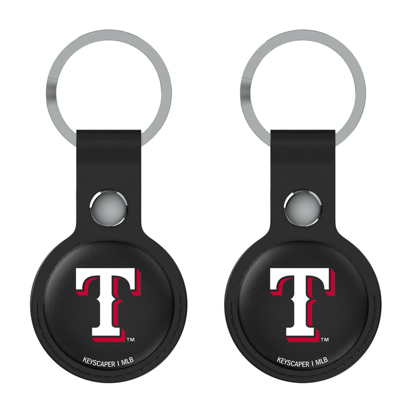 Texas Rangers Insignia AirTag Black Airtag Holder 2-Pack Flat.Jpg