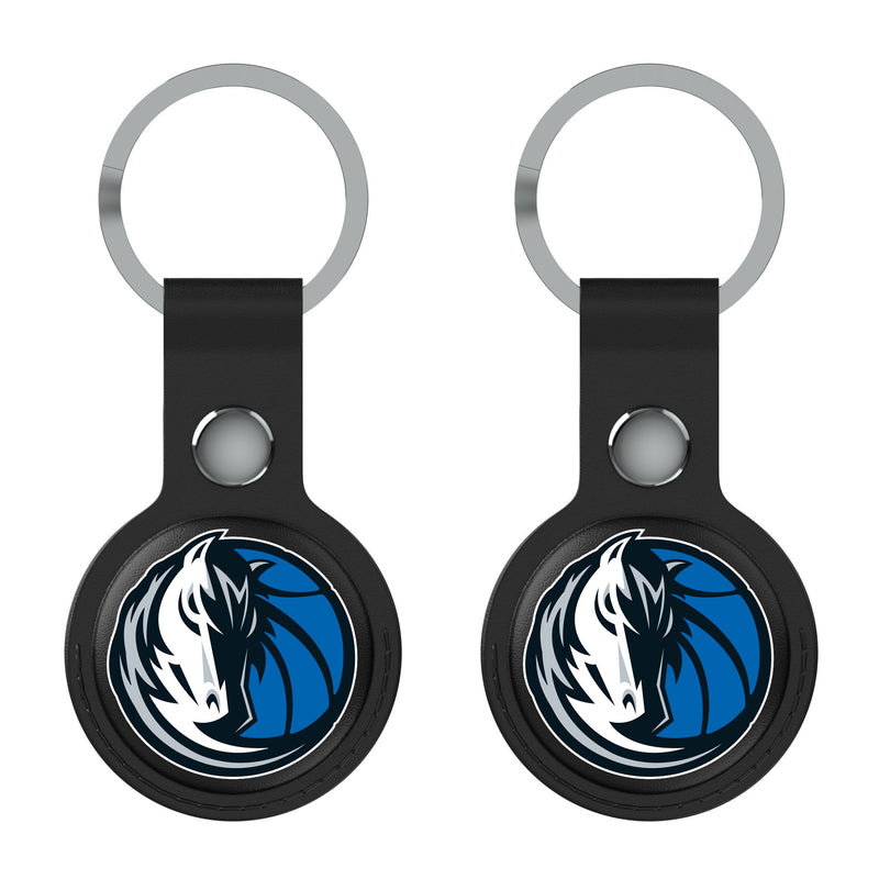 Dallas Mavericks Insignia AirTag Black Airtag Holder 2-Pack Flat.Jpg