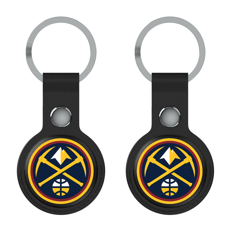 Denver Nuggets Insignia AirTag Black Airtag Holder 2-Pack Flat.Jpg