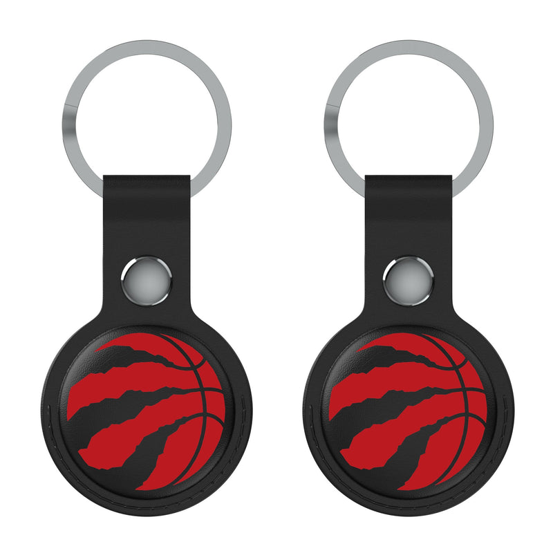 Toronto Raptors Insignia AirTag Black Airtag Holder 2-Pack Flat.Jpg