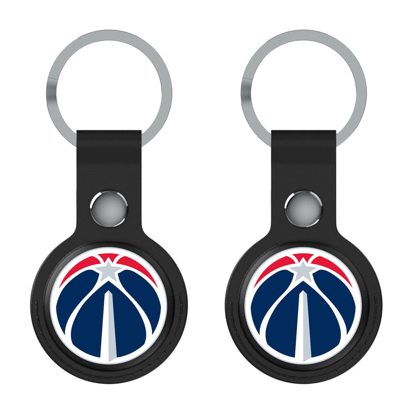 Washington Wizards Insignia AirTag Black Airtag Holder 2-Pack Flat.Jpg