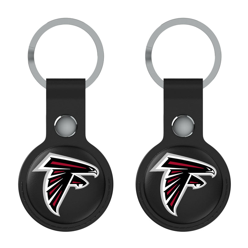 Atlanta Falcons Insignia AirTag Black Airtag Holder 2-Pack Flat.Jpg