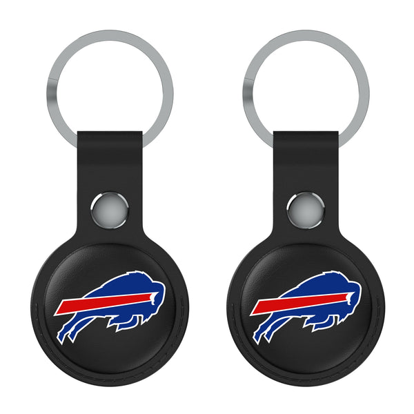 Buffalo Bills Insignia AirTag Black Airtag Holder 2-Pack Flat.Jpg