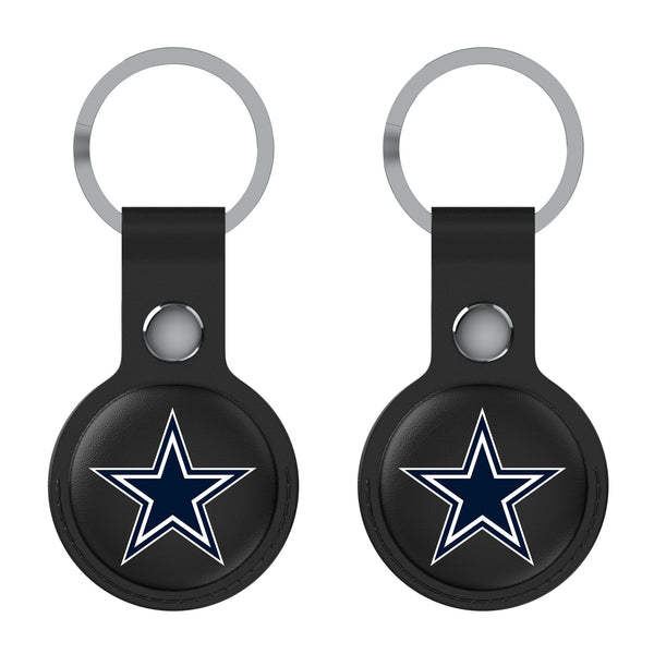 Dallas Cowboys Insignia AirTag Black Airtag Holder 2-Pack Flat.Jpg