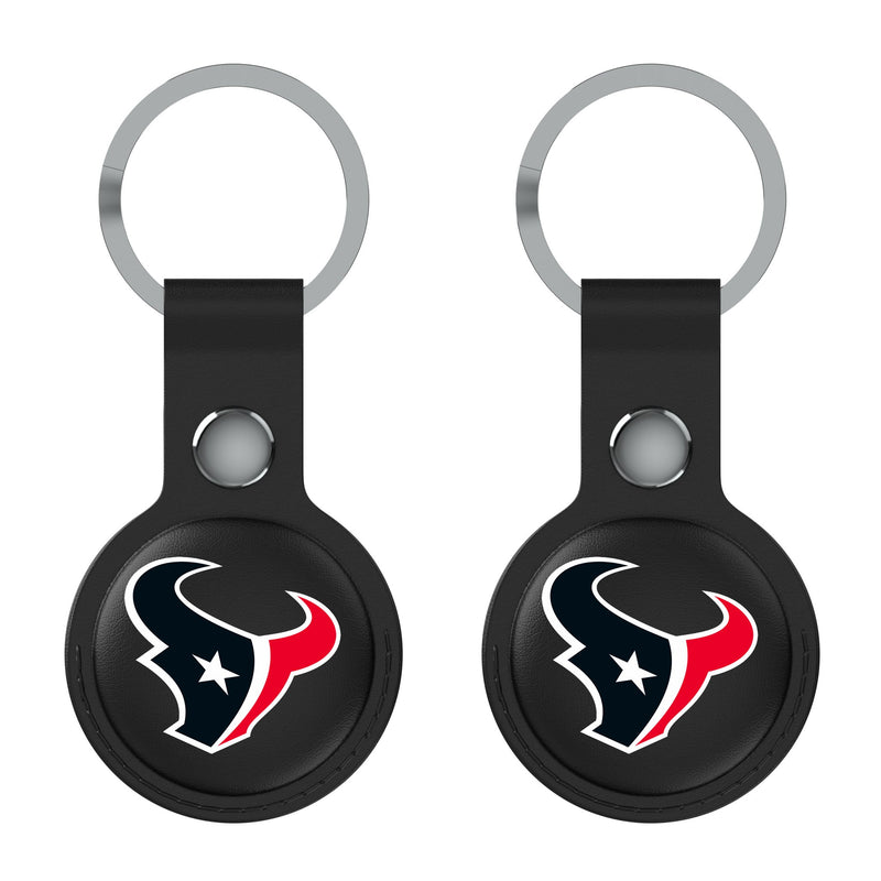 Houston Texans Insignia AirTag Black Airtag Holder 2-Pack Flat.Jpg