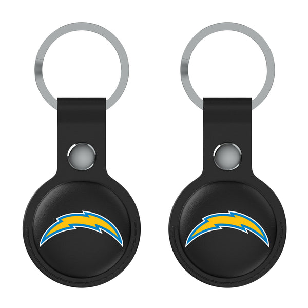 Los Angeles Chargers Insignia AirTag Black Airtag Holder 2-Pack Flat.Jpg