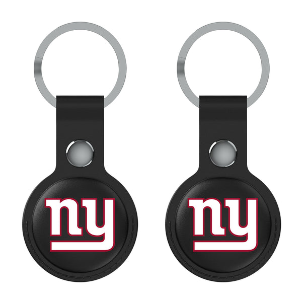 New York Giants Insignia AirTag Black Airtag Holder 2-Pack Flat.Jpg