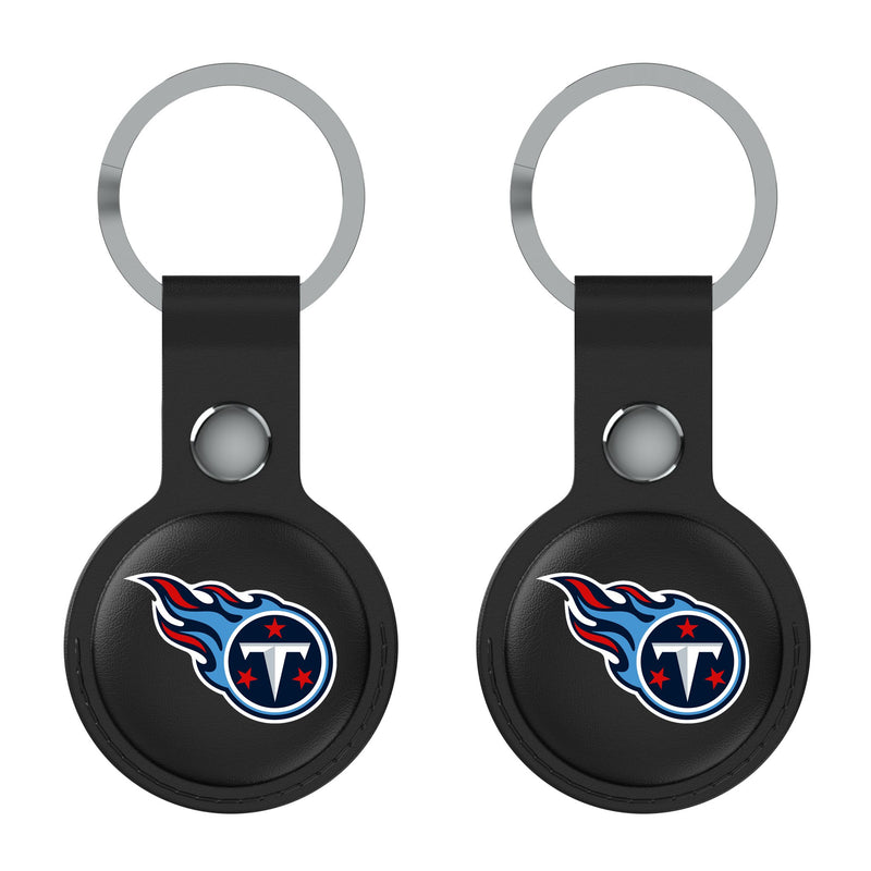 Tennessee Titans Insignia AirTag Black Airtag Holder 2-Pack Flat.Jpg