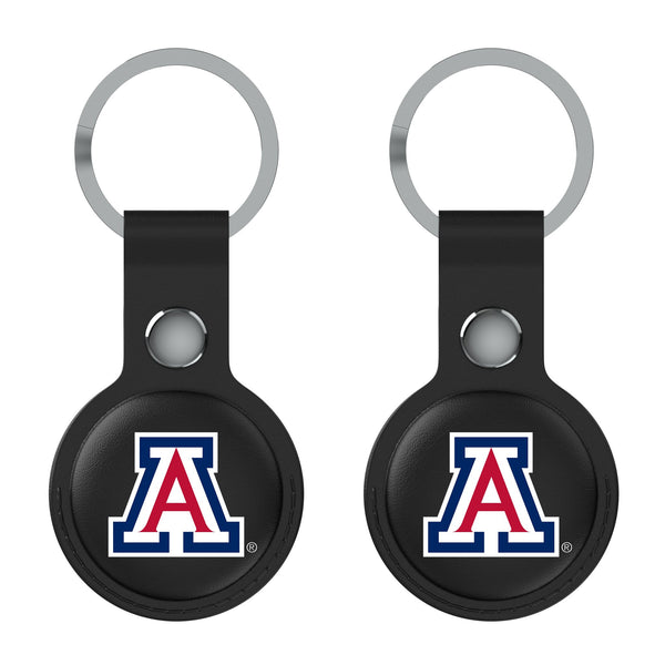 University of Arizona Wildcats Insignia AirTag Black Airtag Holder 2-Pack Flat.Jpg