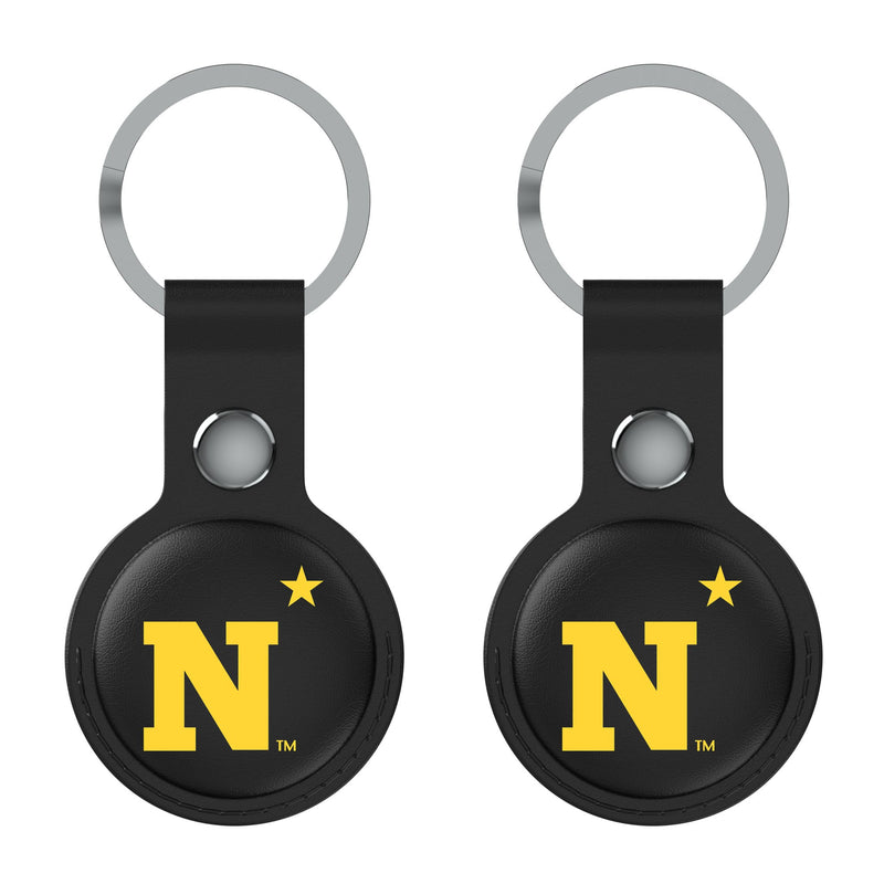 United State Naval Academy Midshipmen Insignia AirTag Black Airtag Holder 2-Pack Flat.Jpg