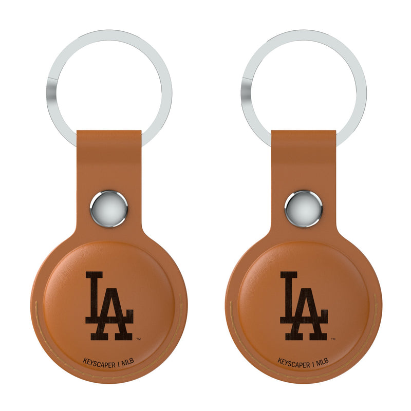 LA Dodgers Burn AirTag Brown Airtag Holder 2-Pack Flat.Jpg