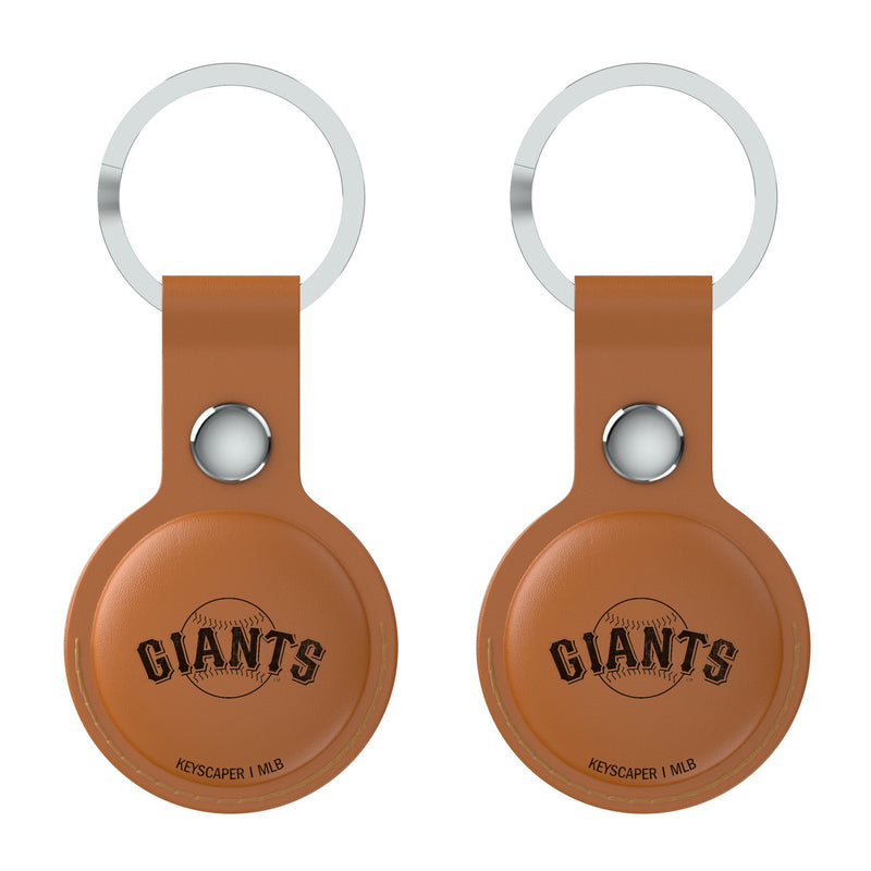 San Francisco Giants Burn AirTag Brown Airtag Holder 2-Pack Flat.Jpg