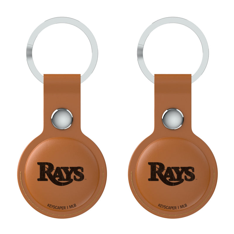 Tampa Bay Rays Burn AirTag Brown Airtag Holder 2-Pack Flat.Jpg