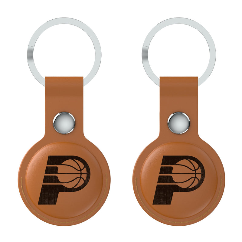 Indiana Pacers Burn AirTag Brown Airtag Holder 2-Pack Flat.Jpg