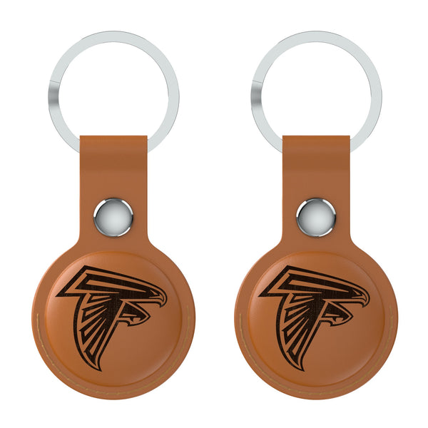 Atlanta Falcons Burn AirTag Brown Airtag Holder 2-Pack Flat.Jpg