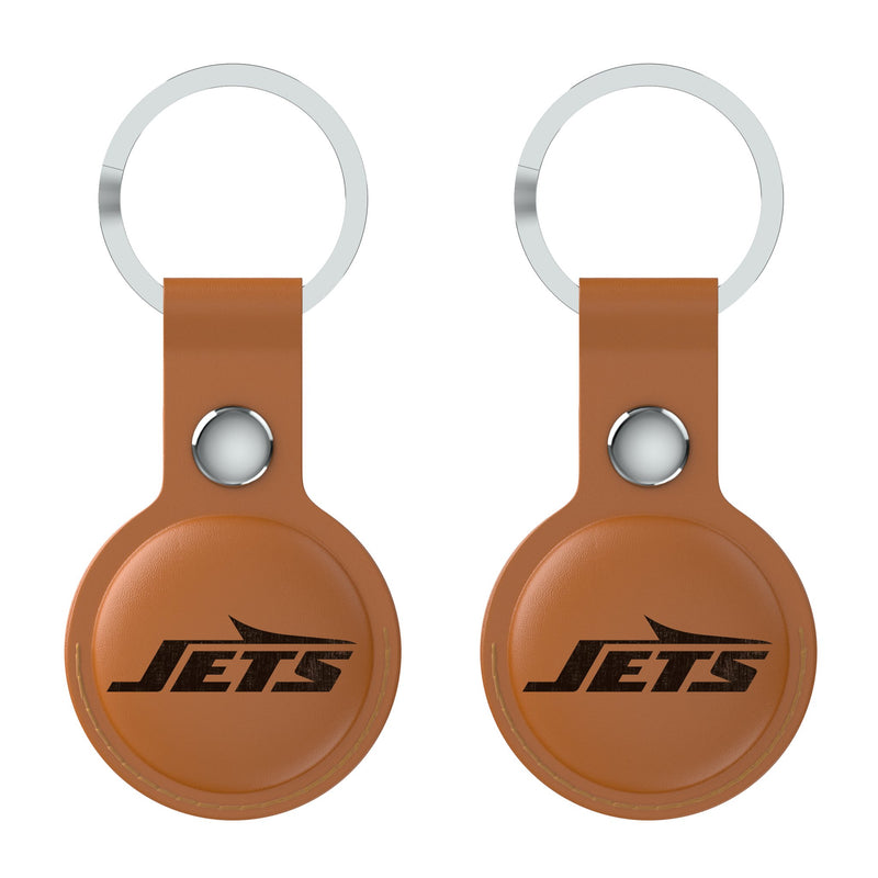 New York Jets Burn AirTag Brown Airtag Holder 2-Pack Flat.Jpg