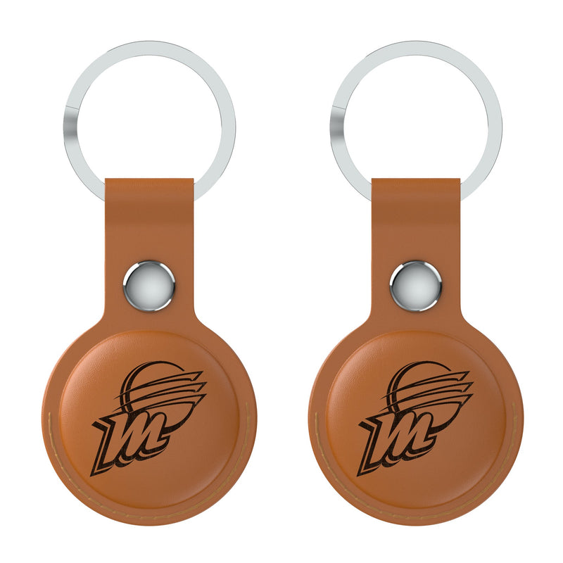 Phoenix Mercury Burn AirTag Brown Airtag Holder 2-Pack Flat.Jpg