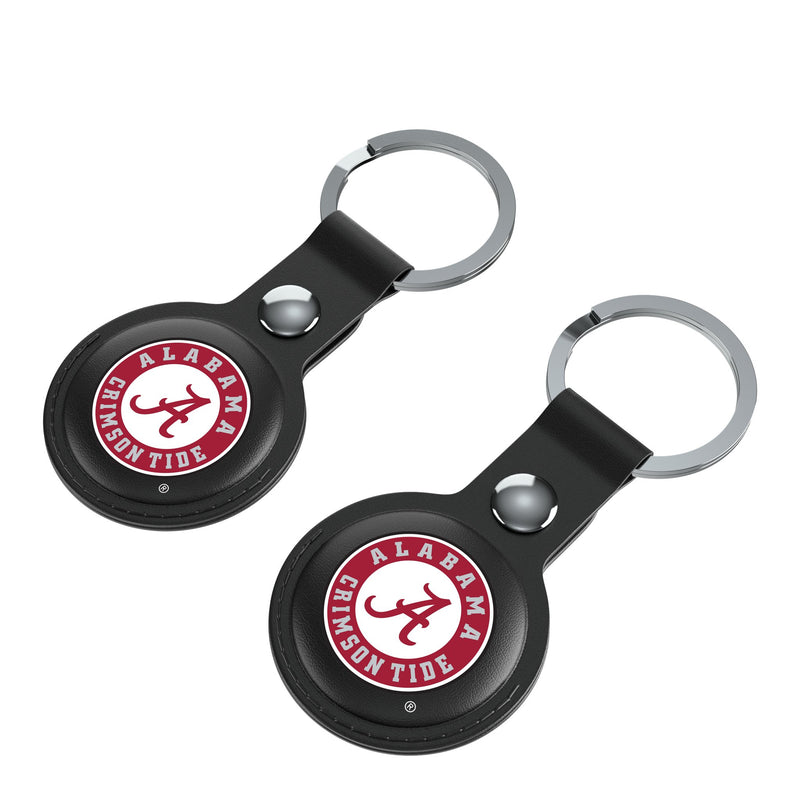 University of Alabama Crimson Tide Insignia AirTag Black Airtag Holder 2-Pack Iso.Jpg