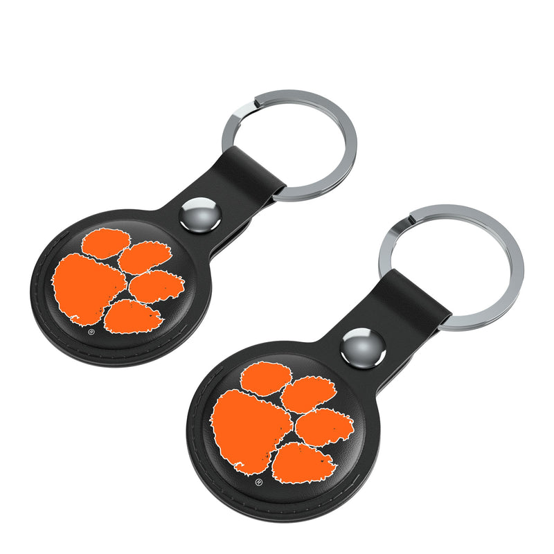 Clemson University Tigers Insignia AirTag Black Airtag Holder 2-Pack Iso.Jpg