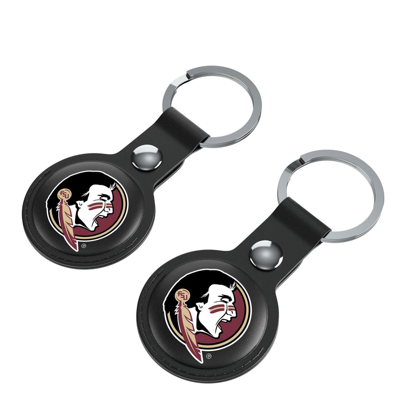 Florida State University Seminoles Insignia AirTag Black Airtag Holder 2-Pack Iso.Jpg