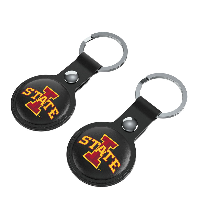 Iowa State University Cyclones Insignia AirTag Black Airtag Holder 2-Pack Iso.Jpg