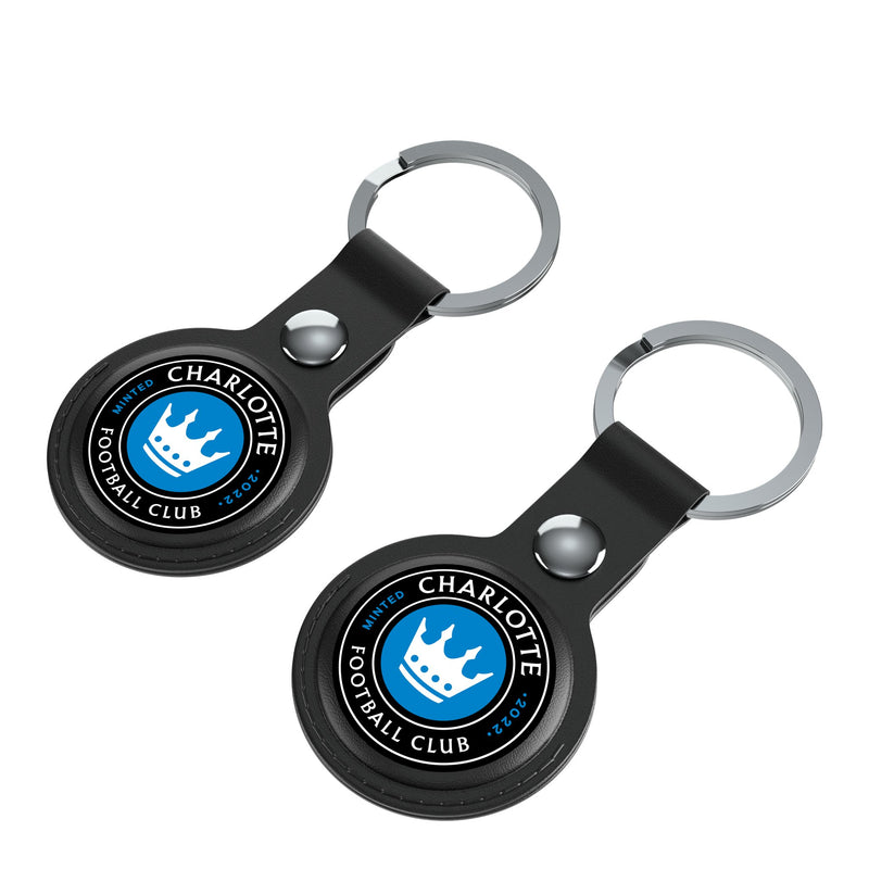 Charlotte FC  Insignia AirTag Black Airtag Holder 2-Pack Iso.Jpg