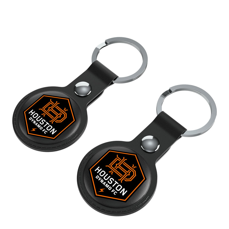 Houston Dynamo  Insignia AirTag Black Airtag Holder 2-Pack Iso.Jpg