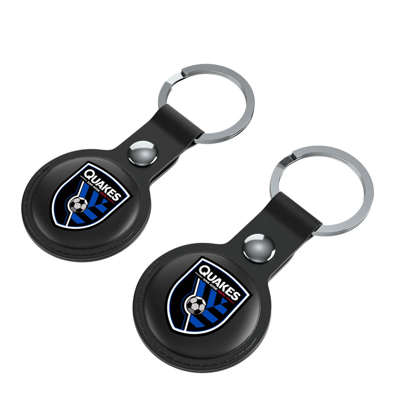 San Jose Earthquakes   Insignia AirTag Black Airtag Holder 2-Pack Iso.Jpg