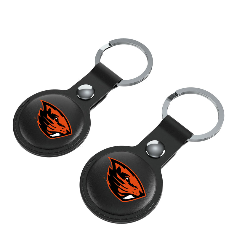 Oregon State University Beavers Insignia AirTag Black Airtag Holder 2-Pack Iso.Jpg