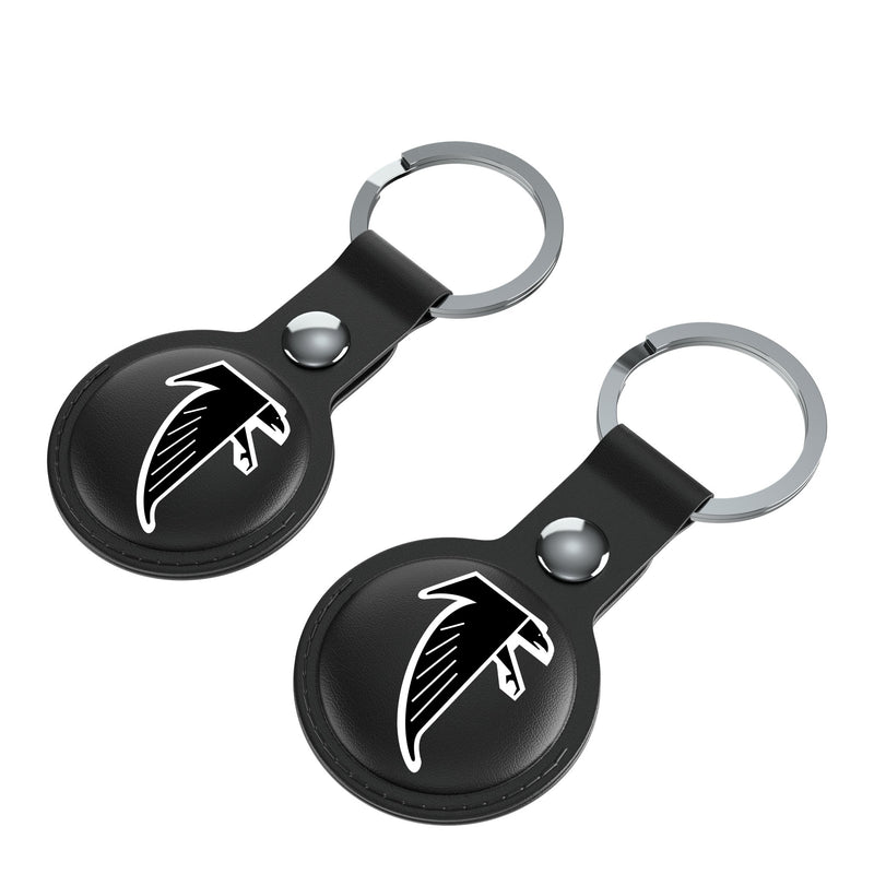 Atlanta Falcons Classic  Insignia AirTag Black Airtag Holder 2-Pack Iso.Jpg