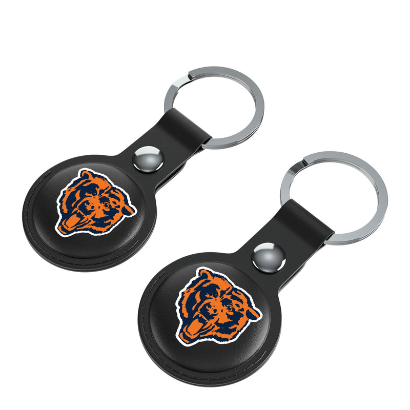 Chicago Bears 1946 Historic Collection Insignia AirTag Black Airtag Holder 2-Pack Iso.Jpg