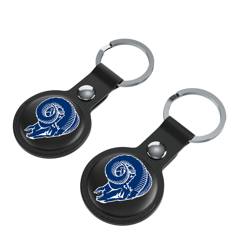 Los Angeles Rams Historic Collection Insignia AirTag Black Airtag Holder 2-Pack Iso.Jpg