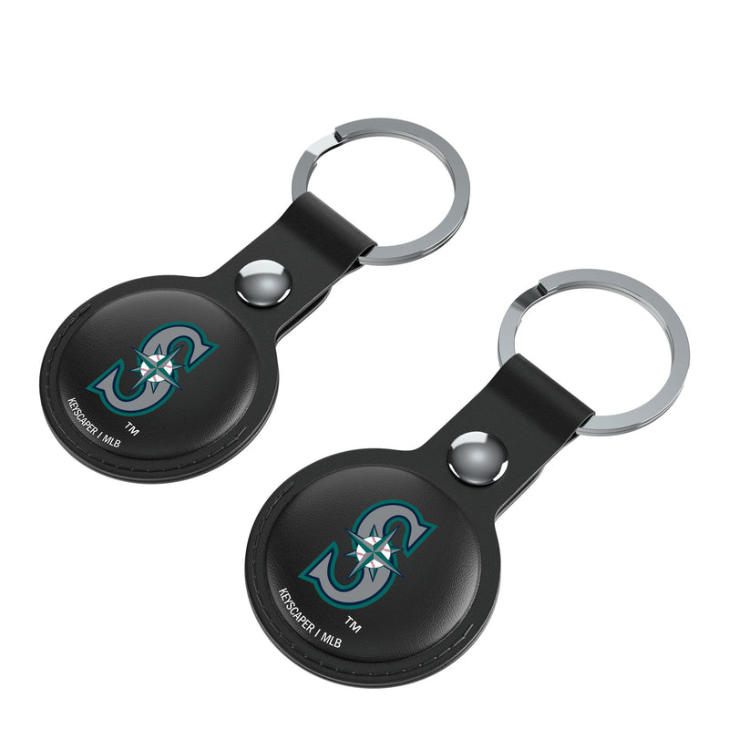 Seattle Mariners Insignia AirTag Black Airtag Holder 2-Pack Iso.Jpg