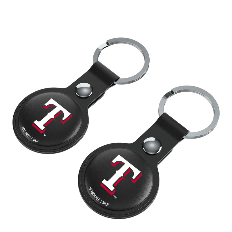 Texas Rangers Insignia AirTag Black Airtag Holder 2-Pack Iso.Jpg