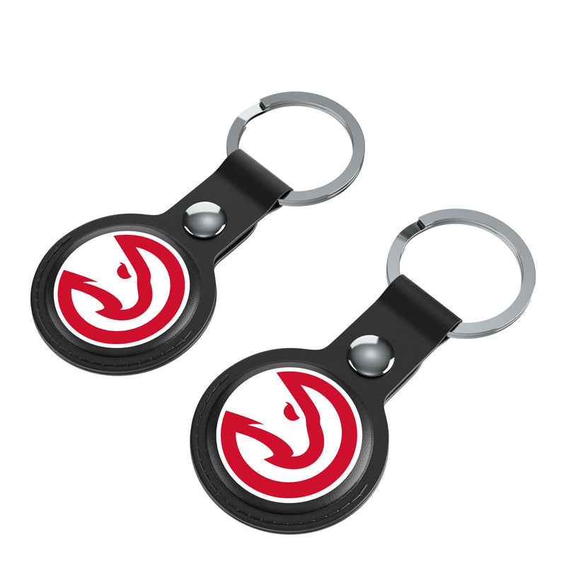 Atlanta Hawks Insignia AirTag Black Airtag Holder 2-Pack Iso.Jpg