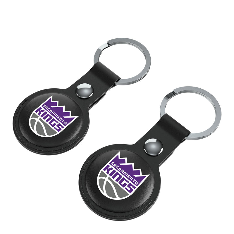 Sacramento Kings Insignia AirTag Black Airtag Holder 2-Pack Iso.Jpg