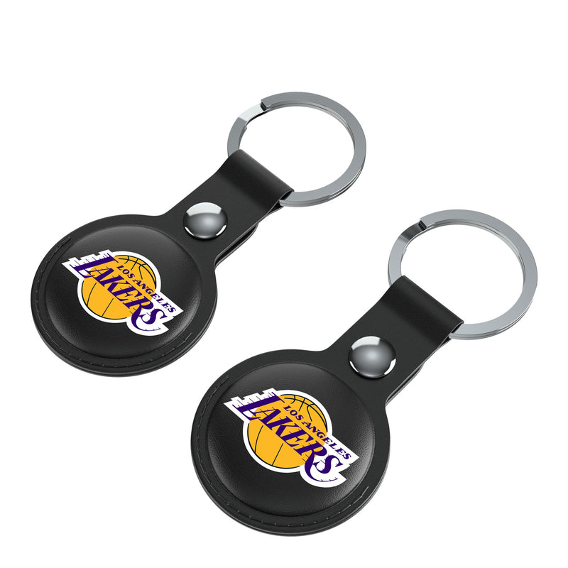 Los Angeles Lakers Insignia AirTag Black Airtag Holder 2-Pack Iso.Jpg