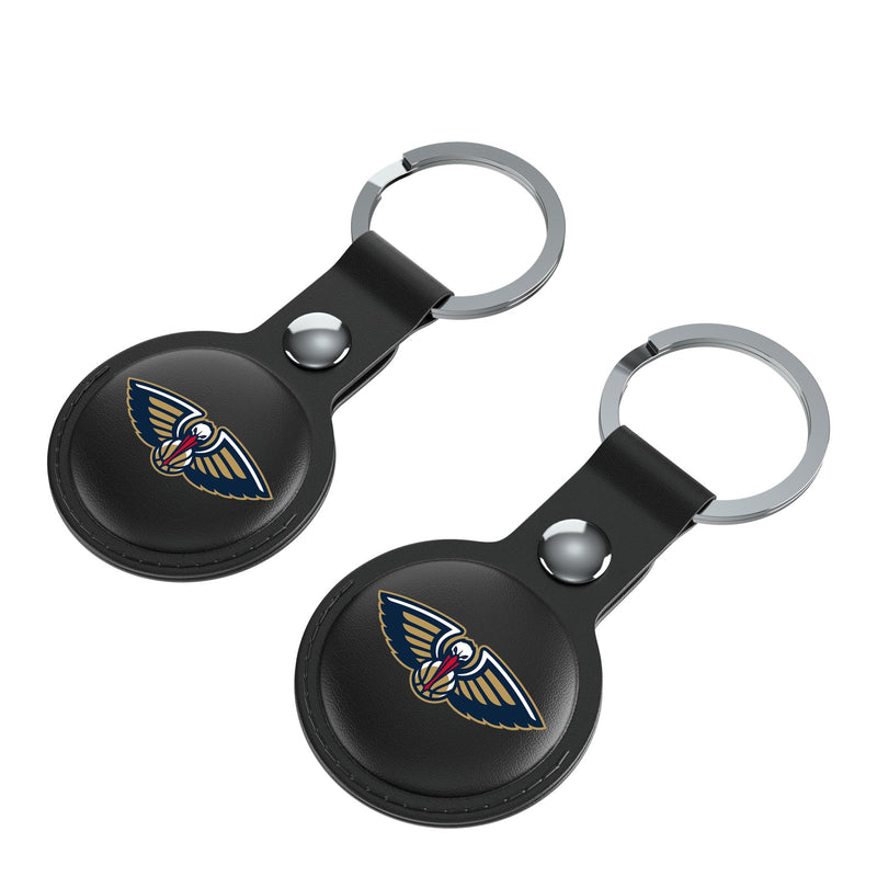 New Orleans Pelicans Insignia AirTag Black Airtag Holder 2-Pack Iso.Jpg