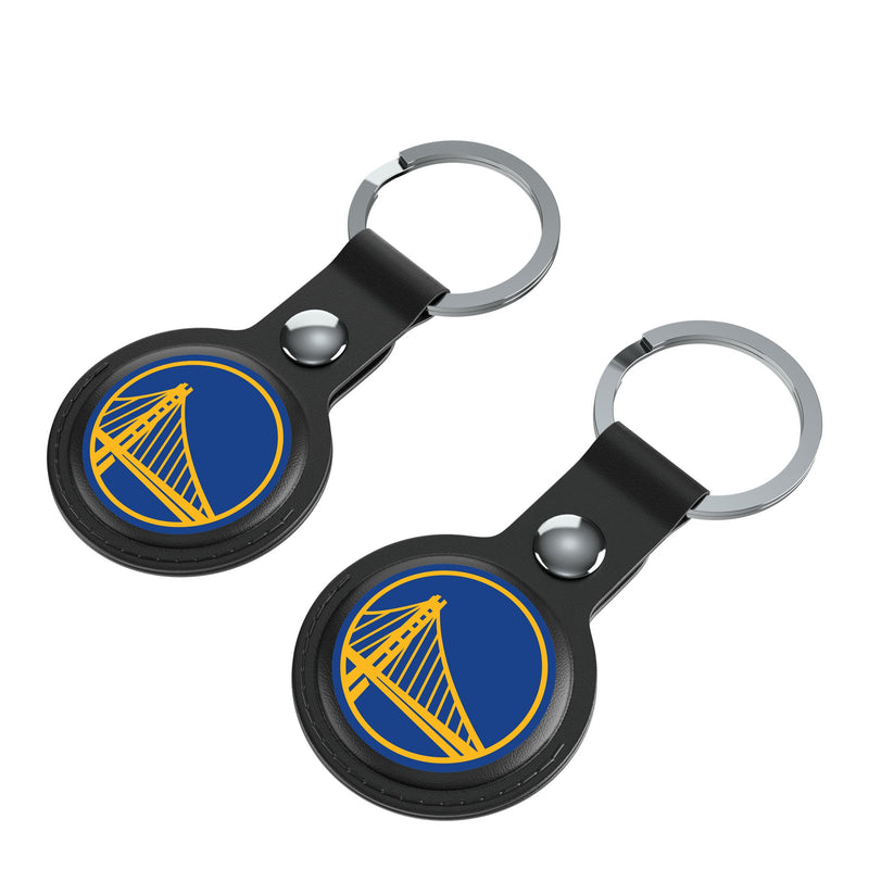 Golden State Warriors Insignia AirTag Black Airtag Holder 2-Pack Iso.Jpg