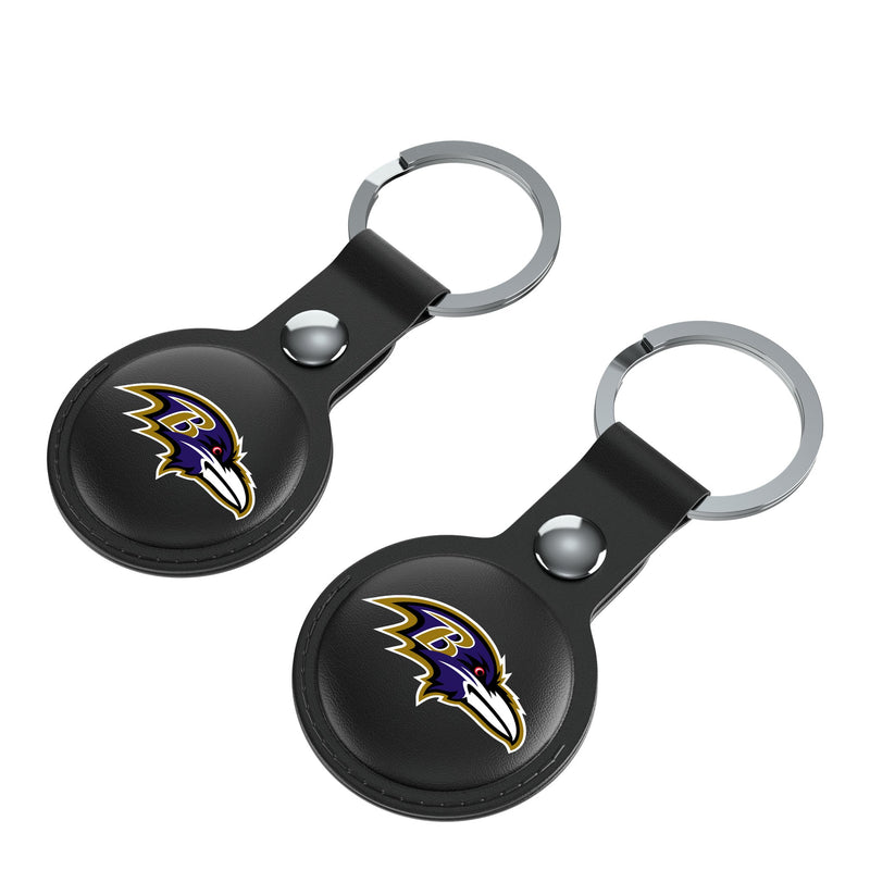 Baltimore Ravens Insignia AirTag Black Airtag Holder 2-Pack Iso.Jpg